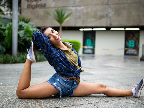 Person feeling vibrant and energetic after a yoga session.